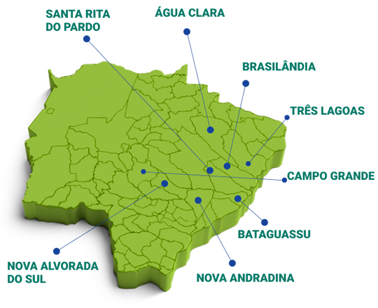Mapa Mato Grosso do Sul